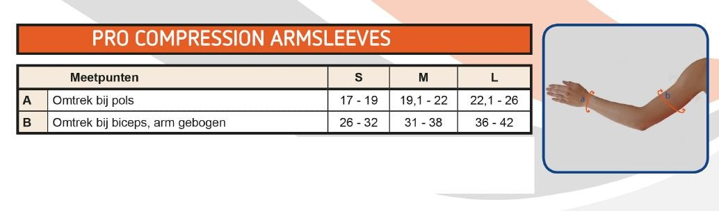 Herzog PRO Kompressionsärmel - schwarz