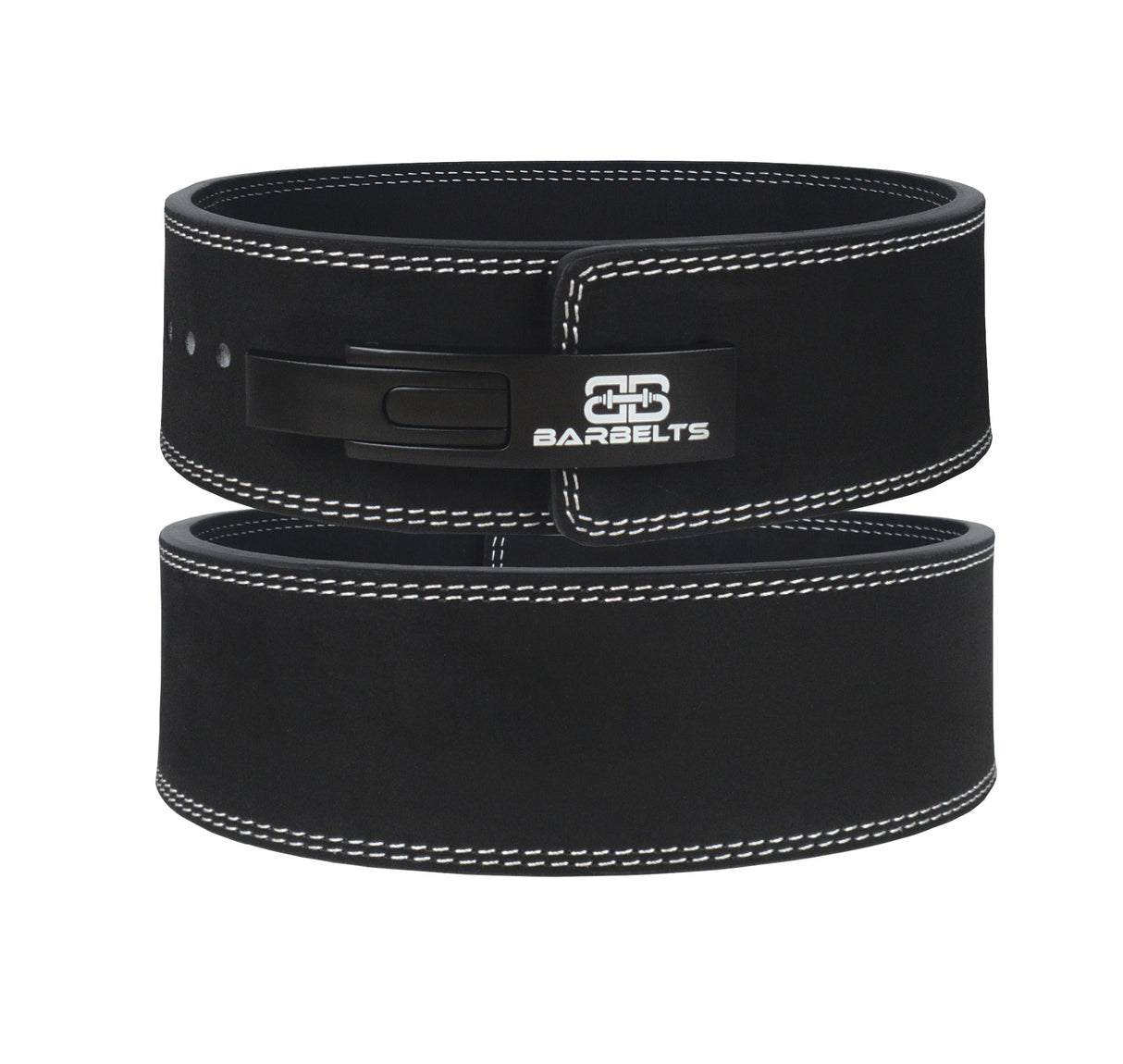 Barbelts Hebelgürtel 10mm Schwarz - Powerlifting-Gürtel