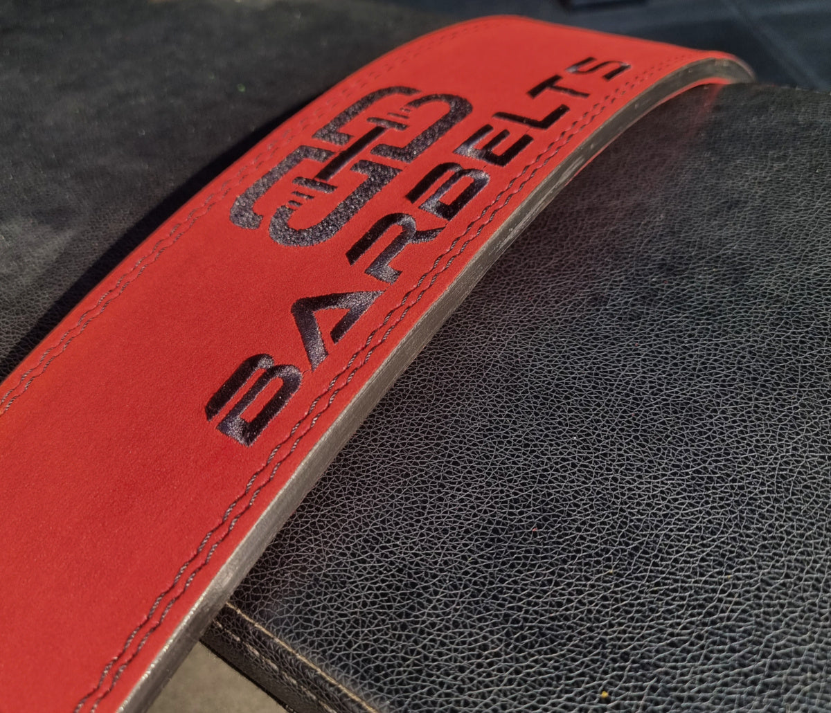 Barbelts Hebelgürtel 10mm Rot - Powerlift Gürtel