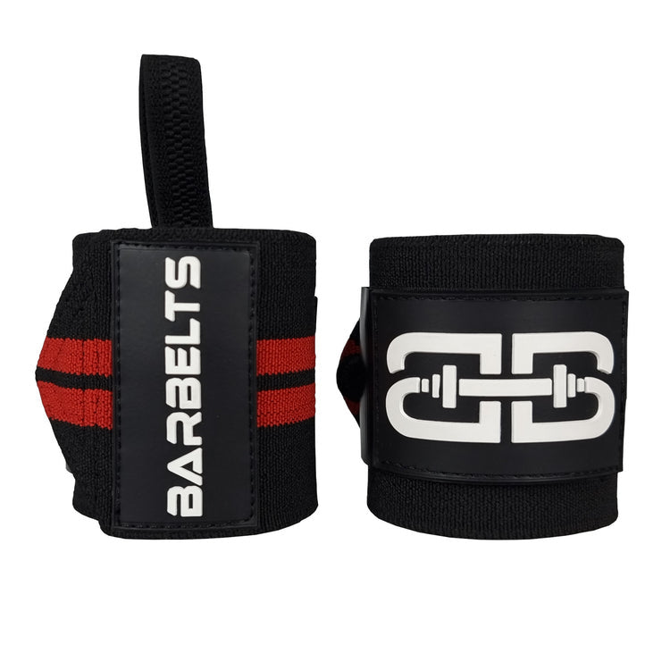 Barbelts Wrist wraps - extrem - schwarz/rot - 68cm