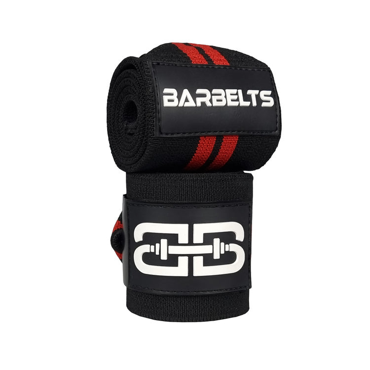 Barbelts Wrist wraps - extrem - schwarz/rot - 68cm