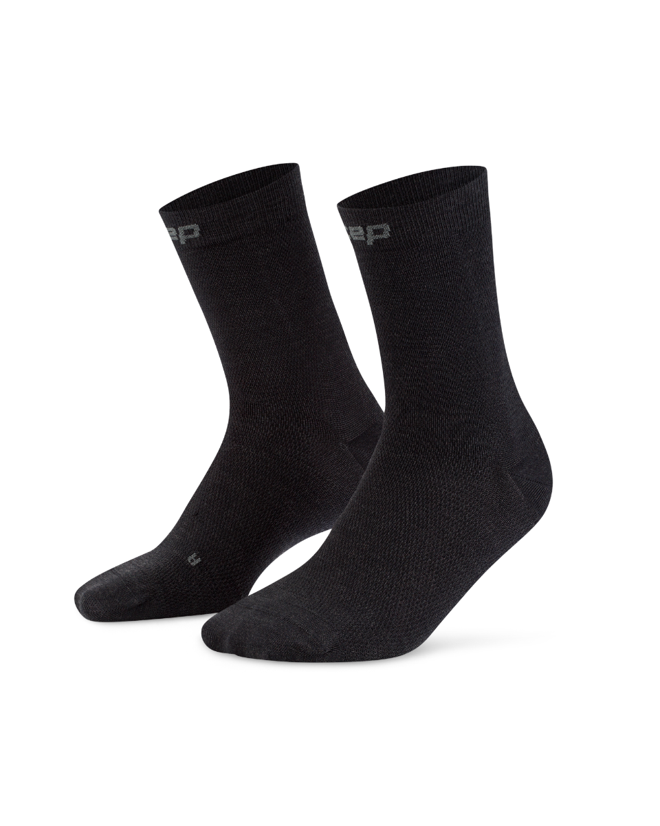 CEP Core Allday Mid Cut Compressiesokken 2.0 - antraciet