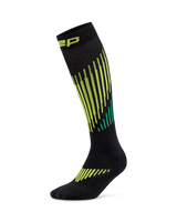 CEP Core Run Merino Kompressionsstrümpfe 3.0 - schwarz/lime