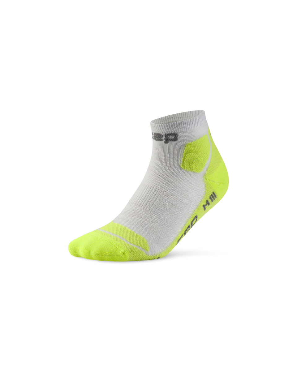 CEP Hiking Light Cushion Low Cut Wandelsokken - grijs/lime