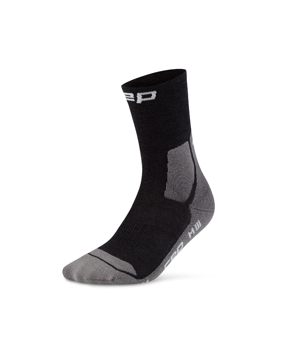 CEP Hiking Light Cushion Mid Cut Wandelsokken - zwart/grijs