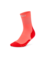 CEP Pro Run Reflective Mid Cut Socken 3.0 - neon koralle
