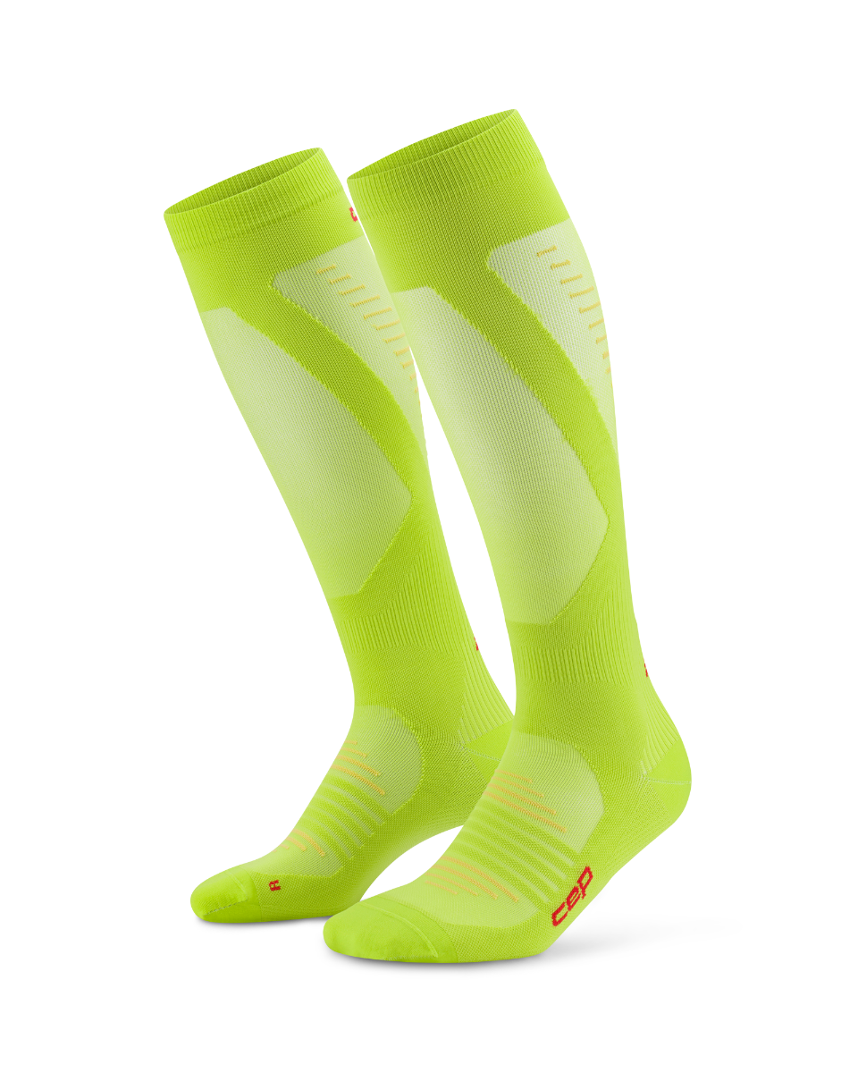 CEP Pro Run Ultralight Compressiekousen - lime