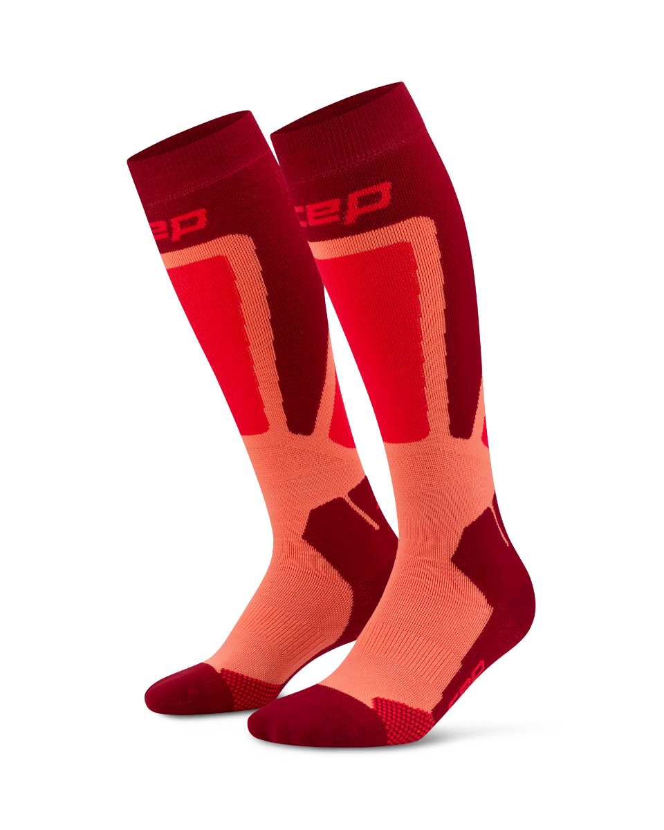 CEP Ski Thermo Skisokken 4.0 - rood/koraal