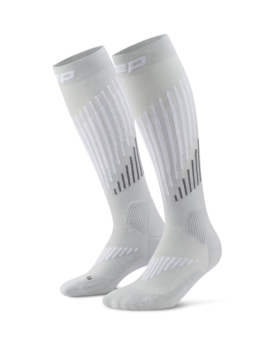 CEP Ski Touring Merino Skisokken 3.0 - grijs/wit