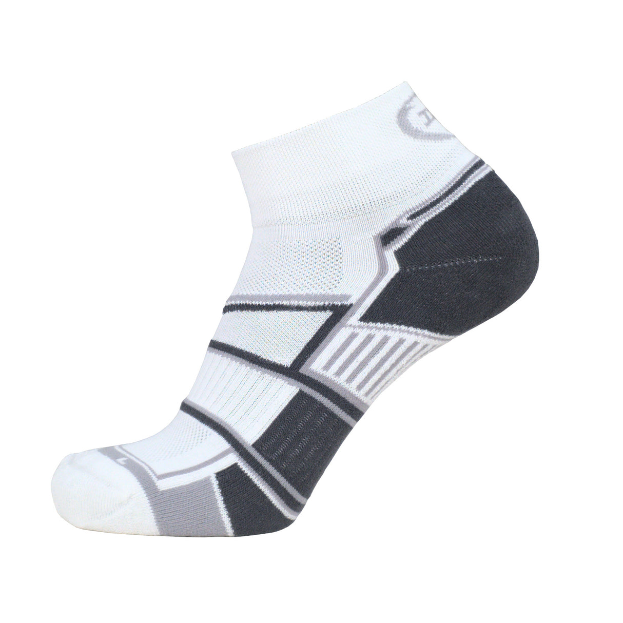 INC Viertel Hartlaufstrümpfe / Sportsocken - weiß