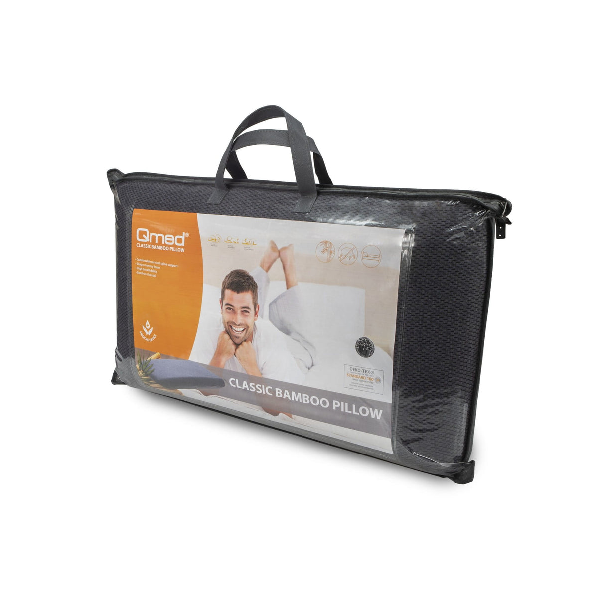 Qmed Ergonomisches Bambus-Memory-Schaum-Kopfkissen