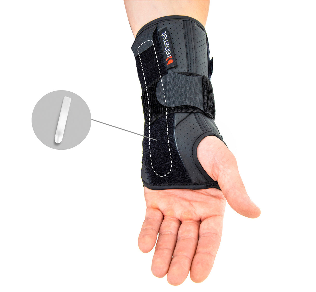 Reh4Classic Handgelenkbandage mit abnehmbarer Schiene