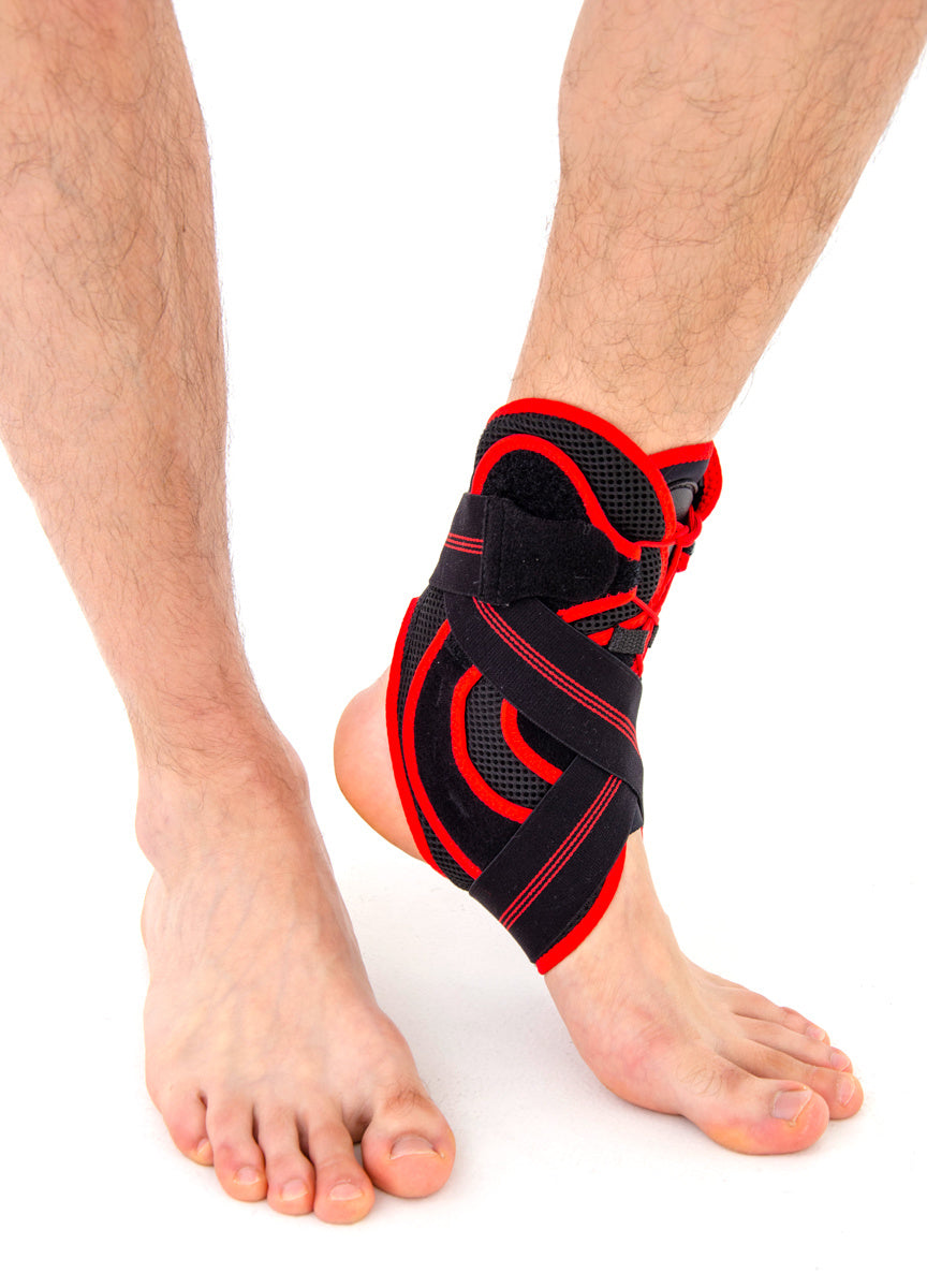 Reh4Sport Leichte Knöchelbandage mit Streben und Riemen