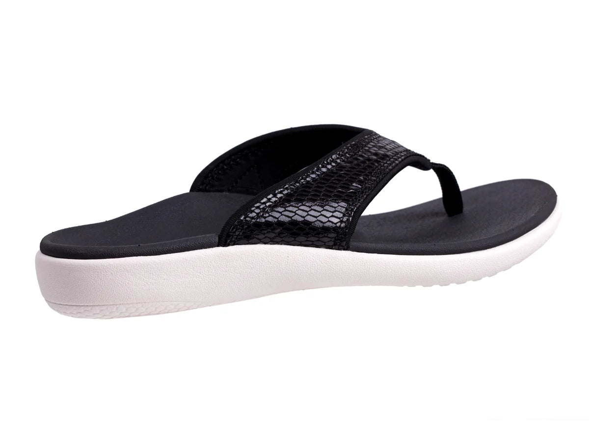 Spenco Hausschuhe Yumi 2 Damen - Gecko schwarz
