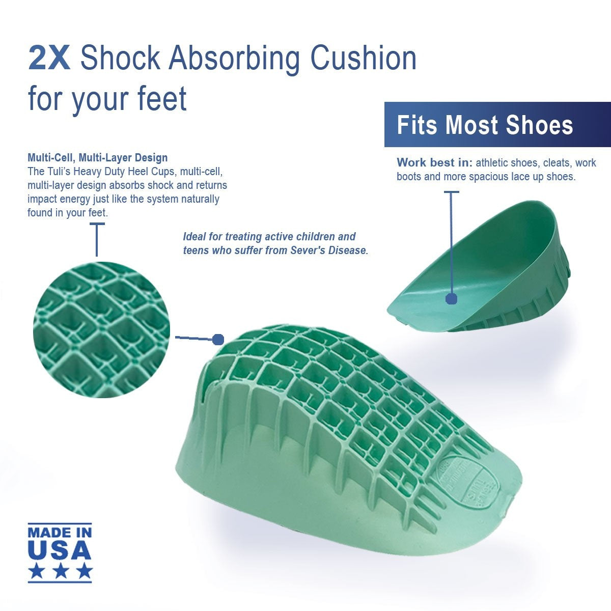 Tulis robuste Fersensporn-Fersenschalen