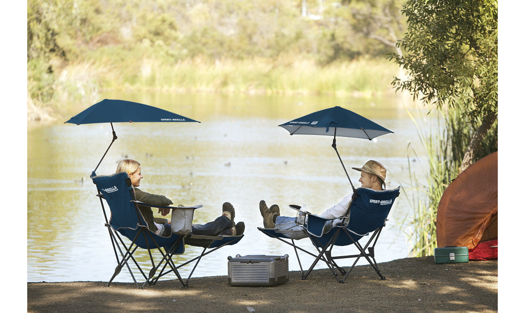Sport-Brella Verstellbarer Camping-/Strandstuhl mit Sonnenschirm