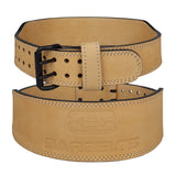Barbelts Gewichthebergürtel Sand - Vollleder