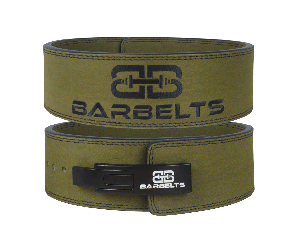 Barbelts Hebelgürtel 10mm Grün - Powerlifting-Gürtel