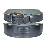Barbelts Gewichthebergürtel - Premium Schwarz - Vollleder