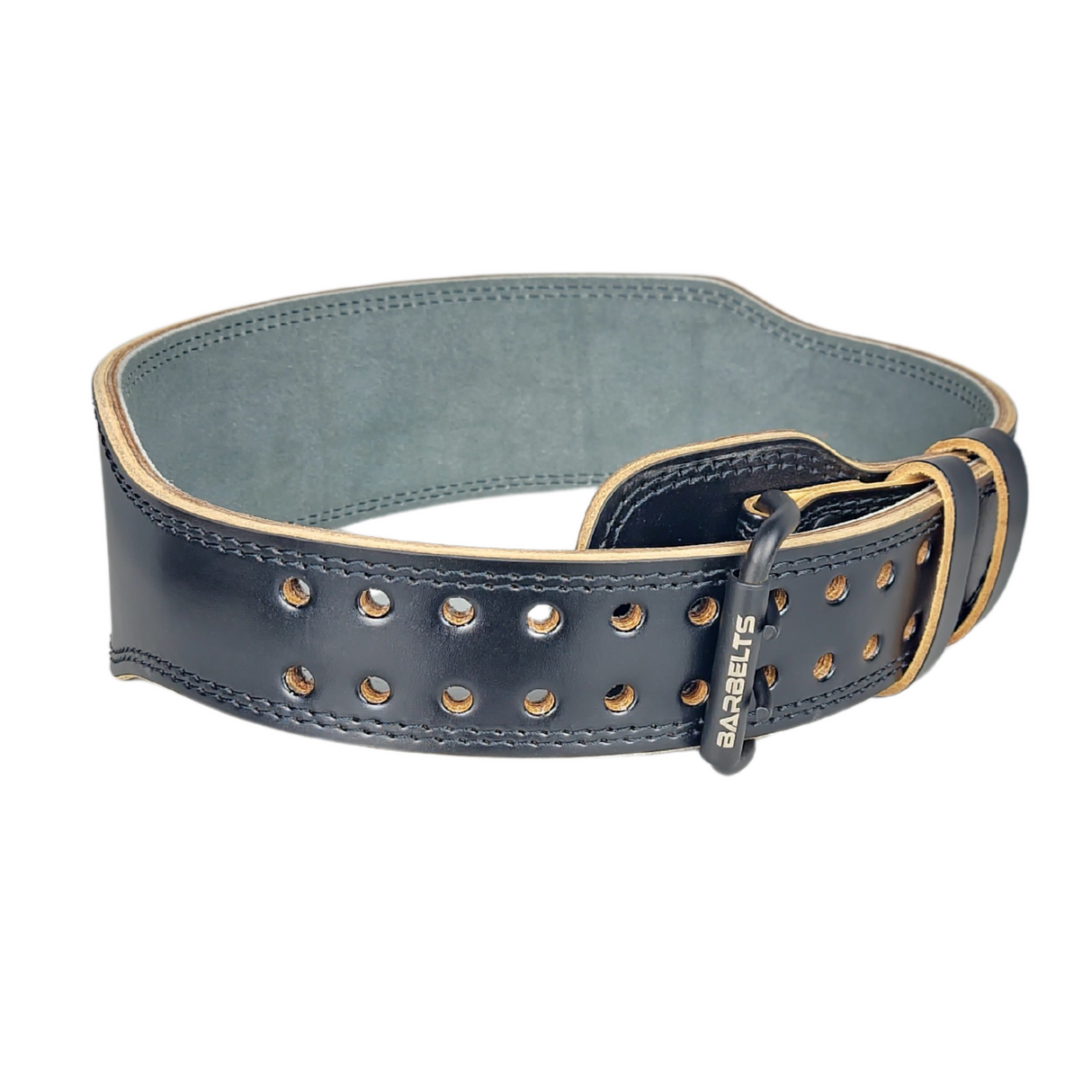 Barbelts Gewichthebergürtel - Premium Schwarz - Vollleder