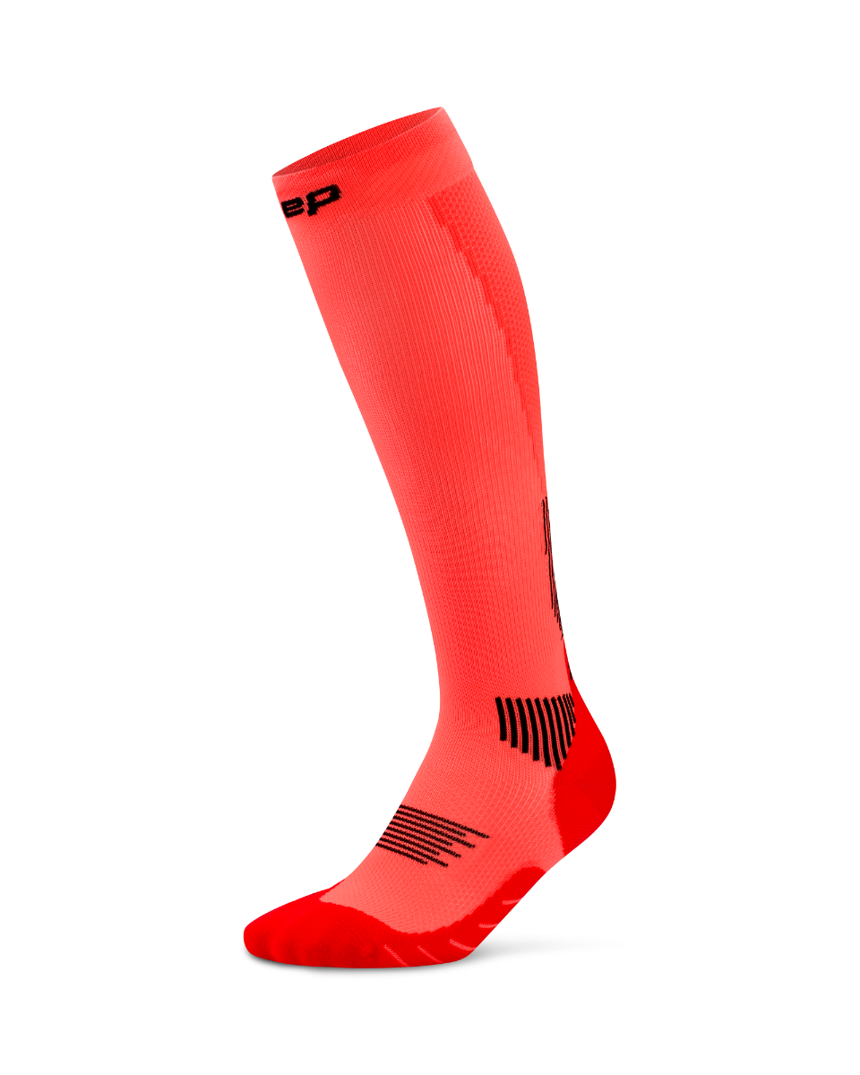 CEP Compressiekousen Core Run 5.0 - neon koraal