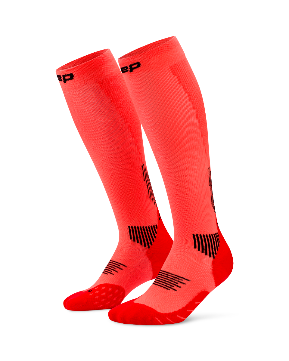 CEP Compressiekousen Core Run 5.0 - neon koraal