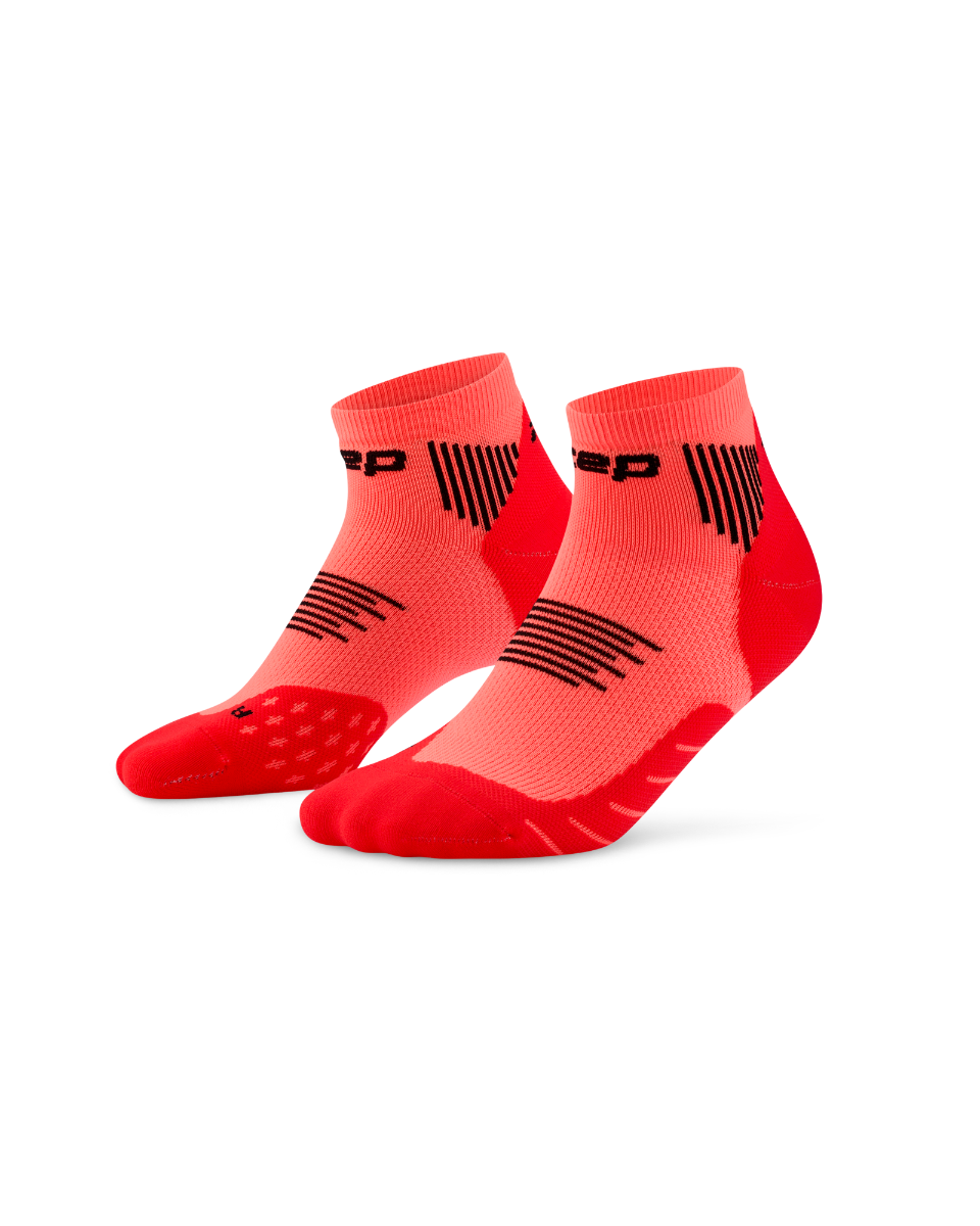 CEP Core Run Low Cut Sokken 5.0 - neon koraal
