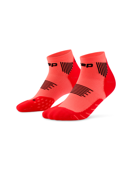 CEP Core Run Low Cut Sokken 5.0 - neon koraal