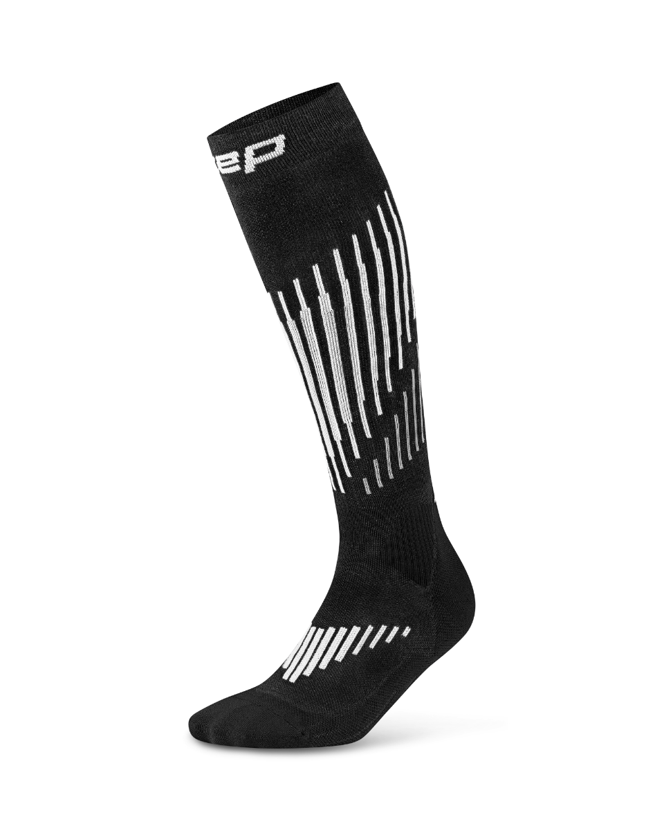 CEP Core Run Merino Compressiekousen 3.0 - zwart/wit