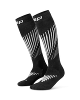 CEP Core Run Merino Compressiekousen 3.0 - zwart/wit