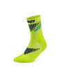 CEP Core Run Merino Mid Cut Sokken 3.0 - lime/blauw