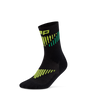CEP Core Run Merino Mid Cut Sokken 3.0 - zwart/lime