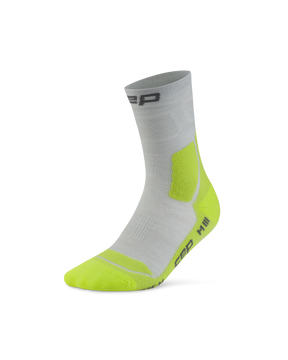 CEP Hiking Light Cushion Mid Cut Wandelsokken - grijs/lime