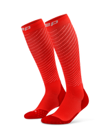 CEP Pro Run Reflective Compressiekousen 3.0 - neon koraal