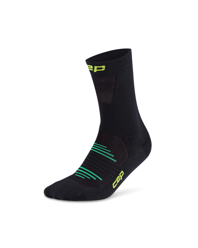 CEP Pro Run Ultralight Mid Cut Sokken - zwart