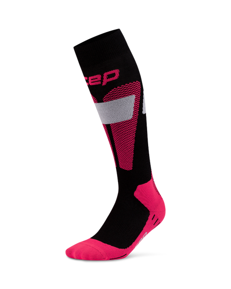 CEP Ski Merino Skisokken 3.0 - zwart/roze