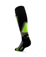 CEP Ski Thermo Skisokken 4.0 - zwart/lime