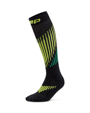 CEP Ski Touring Merino Skisokken 3.0 - zwart/lime