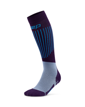 CEP Ski Ultralight Skisokken 3.0 - donkerpaars/blauw