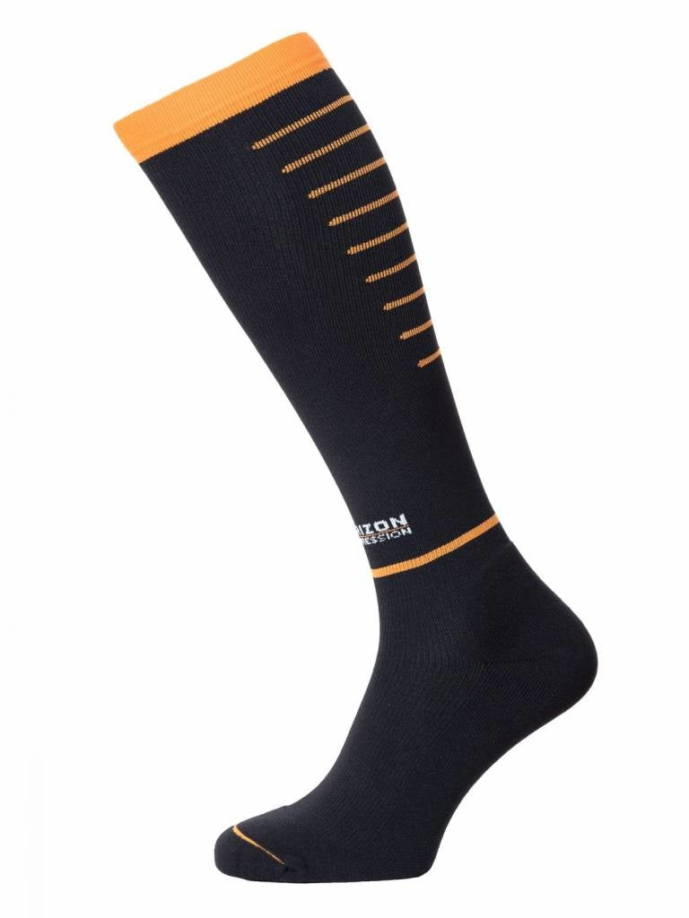Horizon Sport Kompressionssocken - Schwarz/Orange