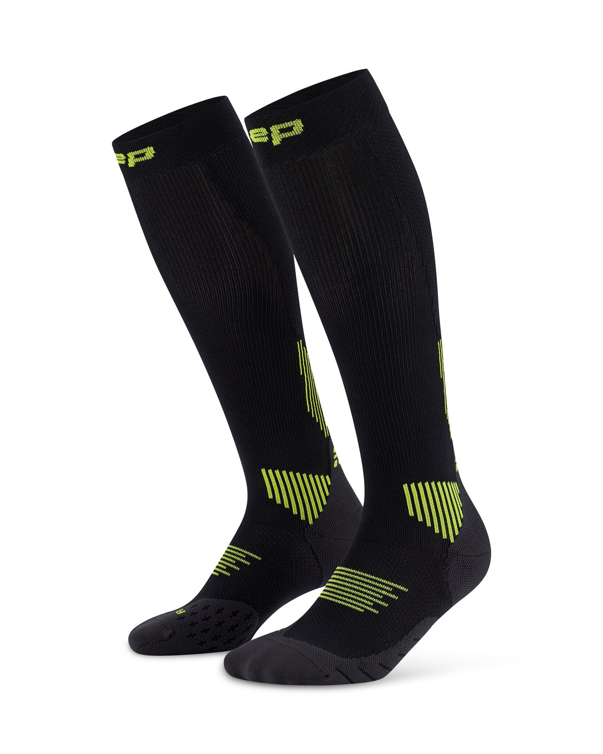 CEP Kompressionssocken Core Run 5.0 - schwarz/grün