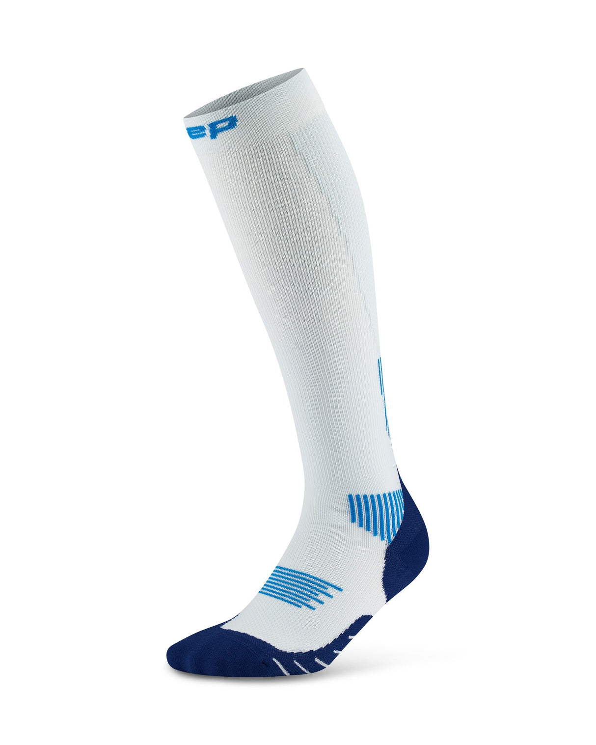 CEP Kompressionssocken Core Run 5.0 - Weiß/Blau