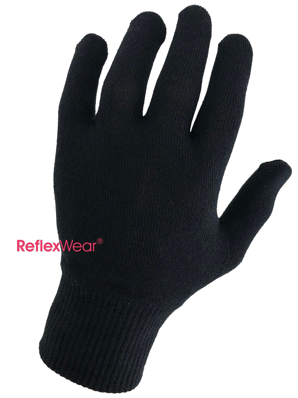 Reflexwear Diabetes-Handschuhe mit Fingerspitzen - schwarz