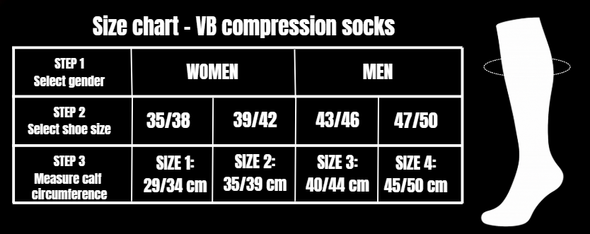 VB Ultra Kompressionssocken - Schwarz