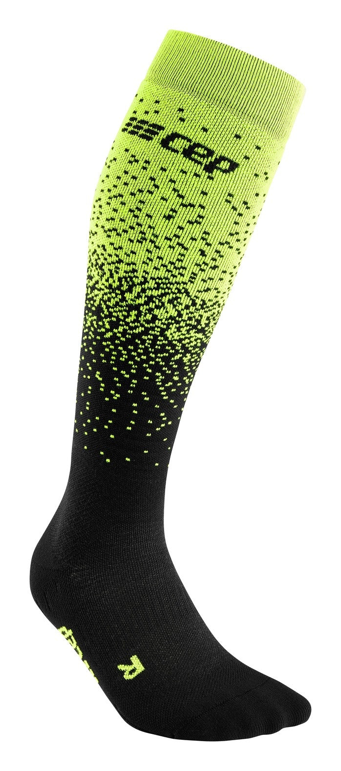 CEP Ski Merino Kompressionssocken - Schwarz/Grün