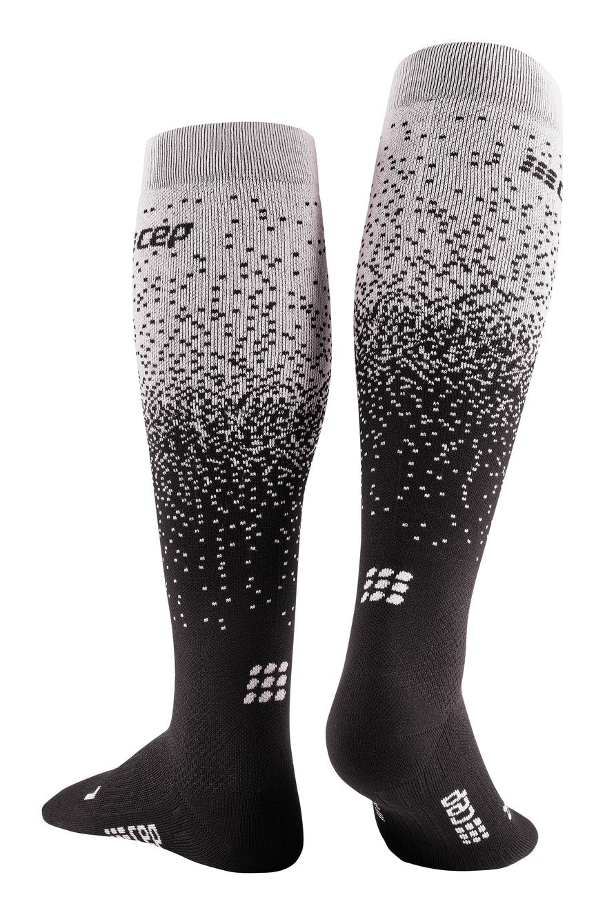 CEP Ski Merino Kompressionssocken - Schwarz/Grau