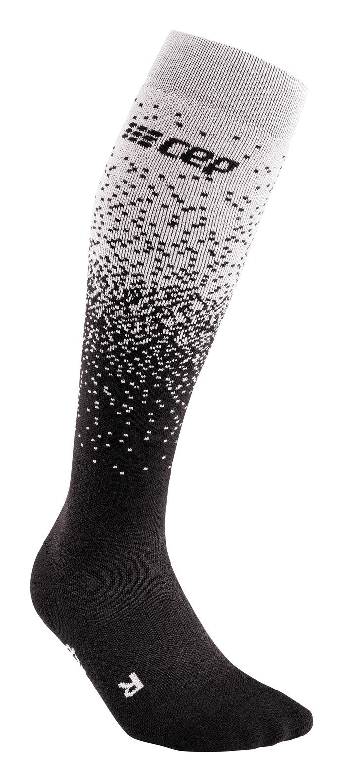 CEP Ski Merino Kompressionssocken - Schwarz/Grau