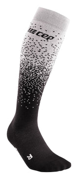 CEP Ski Merino Kompressionssocken - Schwarz/Grau