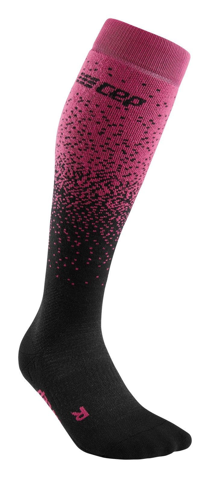 CEP Ski Merino Kompressionssocken - Schwarz/Lila
