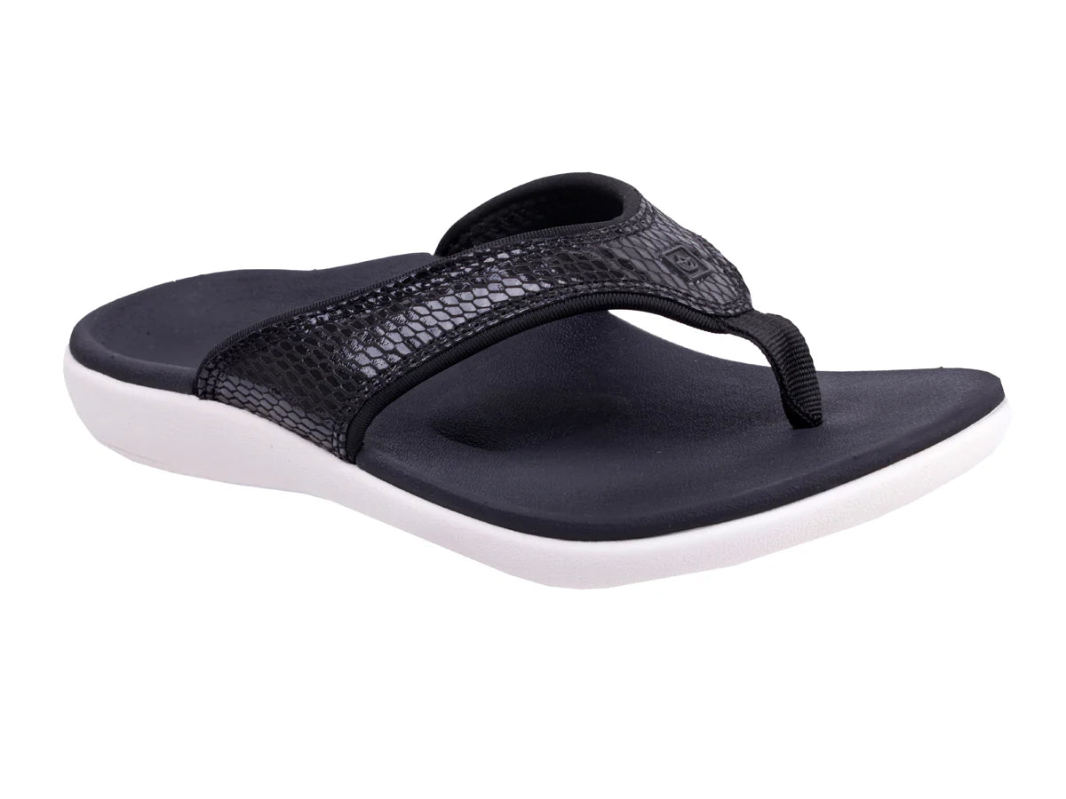 Spenco Hausschuhe Yumi 2 Damen - Gecko schwarz